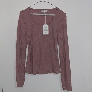 Pink rose long sleeve size small